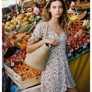 Faithfull the Brand NWT Marianne Mini Dress Bastille Floral Print Dress New 2